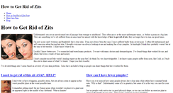 Desktop Screenshot of how-to-get-rid-of-zits.weebly.com