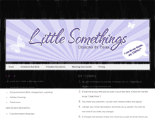 Tablet Screenshot of littlesomethingsdesignsbytisha.weebly.com