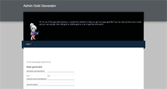 Desktop Screenshot of adminsgoldgen.weebly.com