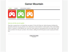 Tablet Screenshot of gamermountain.weebly.com