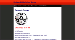 Desktop Screenshot of heritagemssoccer.weebly.com