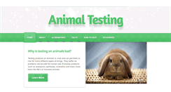 Desktop Screenshot of animaltestinginfo.weebly.com