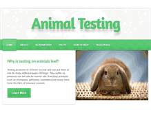 Tablet Screenshot of animaltestinginfo.weebly.com