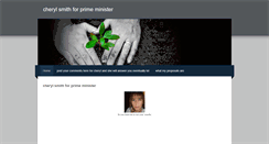 Desktop Screenshot of cherylsmithforprimeminister.weebly.com