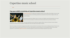Desktop Screenshot of cupertinomusicschool.weebly.com