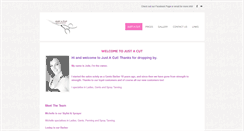 Desktop Screenshot of justacut.weebly.com