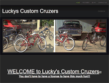 Tablet Screenshot of luckyscustomcruzers.weebly.com