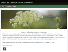 Tablet Screenshot of carolinecarpenterphotography.weebly.com