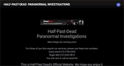 Desktop Screenshot of halfpastdead.weebly.com