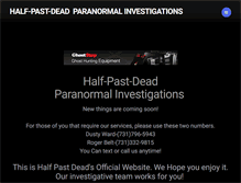 Tablet Screenshot of halfpastdead.weebly.com