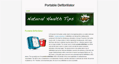 Desktop Screenshot of portabledefibrillator.weebly.com