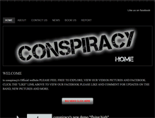 Tablet Screenshot of conspiracyband.weebly.com