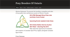 Desktop Screenshot of ponybreedersofontario.weebly.com