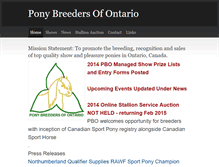 Tablet Screenshot of ponybreedersofontario.weebly.com