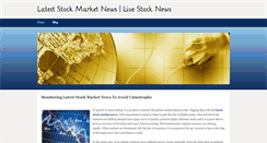 Desktop Screenshot of lateststockmarketnews.weebly.com