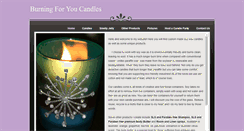 Desktop Screenshot of burningforyoucandles.weebly.com
