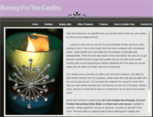 Tablet Screenshot of burningforyoucandles.weebly.com