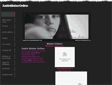 Tablet Screenshot of justinbieberonline.weebly.com