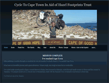 Tablet Screenshot of cycletocapetown.weebly.com