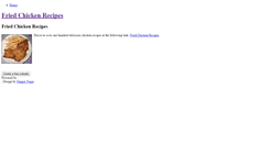 Desktop Screenshot of friedchickenrecipes.weebly.com