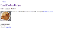 Tablet Screenshot of friedchickenrecipes.weebly.com