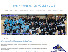 Tablet Screenshot of marinershockey.weebly.com
