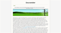 Desktop Screenshot of descrambler.weebly.com