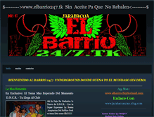 Tablet Screenshot of elbarrio247.weebly.com