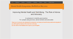 Desktop Screenshot of mentalhealthsymposiumsheffield.weebly.com