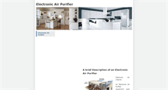 Desktop Screenshot of electronicairpurifier.weebly.com