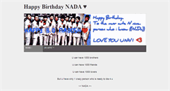 Desktop Screenshot of happybithdaynada.weebly.com