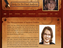 Tablet Screenshot of helpustofindandrew.weebly.com