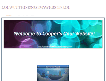 Tablet Screenshot of cooperscoolwebsite.weebly.com