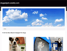 Tablet Screenshot of doggadgets.weebly.com