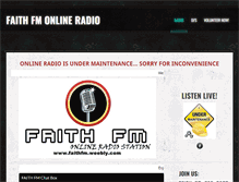 Tablet Screenshot of faithfm.weebly.com