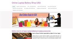 Desktop Screenshot of onlinelaptopbatteryshop.weebly.com