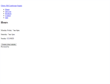 Tablet Screenshot of cherryhilllandscapesupply.weebly.com