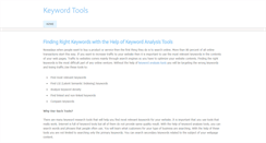 Desktop Screenshot of keywordanalysistools.weebly.com