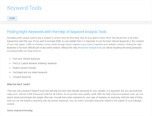 Tablet Screenshot of keywordanalysistools.weebly.com