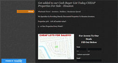 Desktop Screenshot of houstoncashbuyers.weebly.com