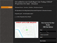 Tablet Screenshot of houstoncashbuyers.weebly.com