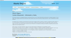 Desktop Screenshot of abortoseguro.weebly.com