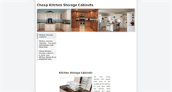 Desktop Screenshot of cheapkitchenstoragecabinets.weebly.com