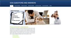 Desktop Screenshot of dogquestionsandanswers.weebly.com