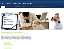 Tablet Screenshot of dogquestionsandanswers.weebly.com