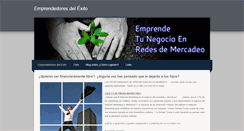 Desktop Screenshot of emprendedoresdelexito.weebly.com