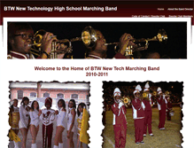 Tablet Screenshot of btwnewtechmarchingband.weebly.com