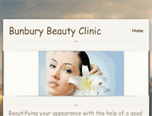 Tablet Screenshot of bunburybeautyclinic.weebly.com