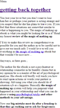 Mobile Screenshot of getting-back-together.weebly.com