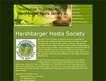 Tablet Screenshot of harshbargerhostasociety.weebly.com